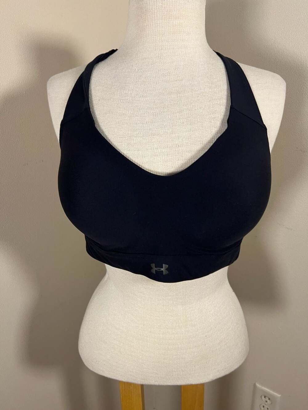 Under Armour Women's Crossback High Impact Sports Bra Size XL Black